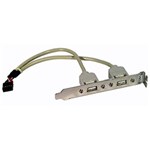 Ficha técnica e caractérísticas do produto Cabo Adaptador USB para Placa Mãe com 2 Portas 20cm - Cia do Software