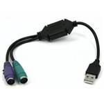 Ficha técnica e caractérísticas do produto Cabo Adaptador - 2x PS/2 (Fêmea) > USB (Macho) - MD9 - 4548