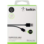 Ficha técnica e caractérísticas do produto Cabo Belkin Lightning para USB Apple Preto