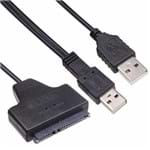 Ficha técnica e caractérísticas do produto Cabo Conversor de HD Sata 2,5" para USB 2.0 Duplo