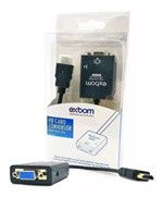 Ficha técnica e caractérísticas do produto Cabo Conversor de HDMI para VGA com Audio Exbom com P2