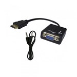 Ficha técnica e caractérísticas do produto Cabo Conversor de HDMI para VGA - Knup