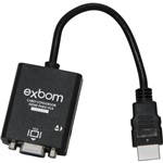 Ficha técnica e caractérísticas do produto Cabo Conversor HDMI para VGA CC-HV100 1279 - Exbom