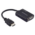 Ficha técnica e caractérísticas do produto Cabo Conversor HDMI para VGA com Saída de Áudio Multilaser - WI293