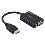 Ficha técnica e caractérísticas do produto Cabo Conversor HDMI para VGA com Saída de Áudio Multilaser -
