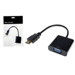 Ficha técnica e caractérísticas do produto Cabo Conversor HDMI para VGA Femea PC-PS3-Projetor