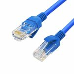 Ficha técnica e caractérísticas do produto Cabo De Rede Azul 10 Metros Rj45 Crimpado Cat5e Internet Lan