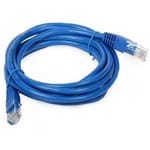 Ficha técnica e caractérísticas do produto Cabo de Rede Ethernet Lan Rj45 Cat 6 Utp Azul - 3 Metros