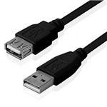 Ficha técnica e caractérísticas do produto Cabo Extensor USB 2.0 Macho X Femea 2 Metros Extensão USB 2M