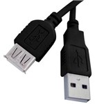 Ficha técnica e caractérísticas do produto Cabo Extensor USB a Macho / a Fêmea Cia do Software 5,0 M