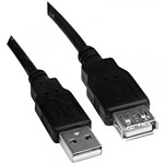 Ficha técnica e caractérísticas do produto Cabo Extensor USB AM e USB AF 1.8m PCYES - Pcyes