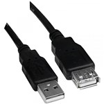 Ficha técnica e caractérísticas do produto Cabo Extensor USB AM e USB AF 3m PCYES - Pcyes