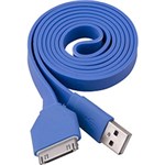 Ficha técnica e caractérísticas do produto Cabo Flat 30-pin para Apple Uaf401 1 Metro Azul Fortrek