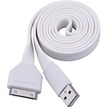 Ficha técnica e caractérísticas do produto Cabo Flat 30-pin para Apple Uaf401 1 Metro Branco Fortrek