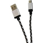 Ficha técnica e caractérísticas do produto Cabo Flat USB Duracell para Micro USB Preto de 1,83m