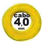 Ficha técnica e caractérísticas do produto Cabo Flexivel 4mm 750v Amarelo Rolo com 100 Metros