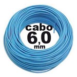 Ficha técnica e caractérísticas do produto Cabo Flexivel 6mm 750v Azul Rolo com 100 Metros
