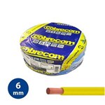 Ficha técnica e caractérísticas do produto Cabo Flexível 6mm Amarelo - Rolo 100m - Cobrecom