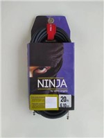 Ficha técnica e caractérísticas do produto Cabo Guitarra Santo Angelo Ninja P10 6,10 Metros