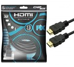 Ficha técnica e caractérísticas do produto Cabo HDMI 2.0 - 4K Ultra HD - Blindado - 5 Metros - PIX