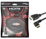 Ficha técnica e caractérísticas do produto Cabo HDMI 2.0 - Plug 90 Graus - 10 Metros - 4K Ultra HD - 19 Pinos - Pix