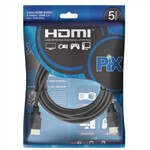 Ficha técnica e caractérísticas do produto Cabo HDMI 1.4 4K Ultrahd 15 Pinos 5M Pix 018-0514