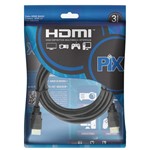 Ficha técnica e caractérísticas do produto Cabo HDMI 1.4 4K Ultrahd 15 Pinos 3M Pix 018-0314