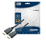 Ficha técnica e caractérísticas do produto Cabo HDMI 1 Metro 2.0 4k Ultra HD Filtro Pino Dourado MXT