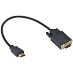 Ficha técnica e caractérísticas do produto Cabo HDMI 19 Pinos Macho para Vga 15 Pinos Macho 30cm