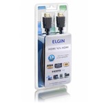 Ficha técnica e caractérísticas do produto Cabo HDMI/HDMI 1.4 3 Metros 1080p com Suporte 3D - Elgin - Elgin