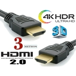 Ficha técnica e caractérísticas do produto Cabo HDMI 3 metros 2.0 19 pinos 4k - Alltech