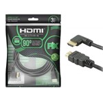 Ficha técnica e caractérísticas do produto Cabo HDMI 3 Metros 2.0 4K 90 Graus - Pix