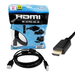Ficha técnica e caractérísticas do produto Cabo Hdmi 2 Metros 2.0 4k Ultra HD 3d Full HD