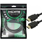 Ficha técnica e caractérísticas do produto Cabo HDMI 3 Metros PIX 2.0 4K 19 Pinos 018-2223