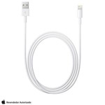 Ficha técnica e caractérísticas do produto Cabo Lightning USB com 2 Metros para iPhone, iPod, iPad Branco - Apple - MD819BZ/A