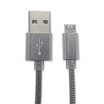 Ficha técnica e caractérísticas do produto CABO Micro USB Metal 2.1a (PRATA)