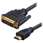 Ficha técnica e caractérísticas do produto Cabo Monitor Cia do Software HDMI Macho X DVI Macho - 1,8M