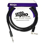 Ficha técnica e caractérísticas do produto Cabo P10 / P10L para Instrumento 0,20 Mm Preto Mod Ninja 25FT 7,62 Mt - Santo Angelo