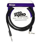 Ficha técnica e caractérísticas do produto Cabo para Guitarra Violão Baixo Santo Angelo Ninja P10 L 6,10M