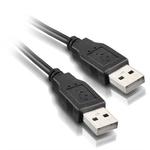 Ficha técnica e caractérísticas do produto Cabo USB 2.0 AM-AM Elgin 1,8 Metros Preto