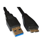 Ficha técnica e caractérísticas do produto Cabo USB 3.0 - AM (Macho) Micro (Macho) 1,0m MD9 - 7499 (cabo P/ HD Externo)