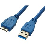 Ficha técnica e caractérísticas do produto Cabo USB 3.0 P/ HD Externo 50 Cm Azul - C