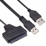 Ficha técnica e caractérísticas do produto Cabo USB 2.0 Para HD Sata 2.5 de Notebook - Com energia