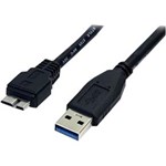 Ficha técnica e caractérísticas do produto Cabo Usb-a X Micro Usb 3.0 para Hd Externo 80cm Preto Roxline