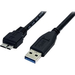 Ficha técnica e caractérísticas do produto Cabo Usb-A X Micro Usb 3.0 para Hd Externo 80cm Preto Roxline