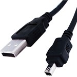 Ficha técnica e caractérísticas do produto Cabo USB AM/Mini USB 4 Pinos P/ Câmera Digital 1,5m - Cia do Software