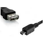 Ficha técnica e caractérísticas do produto Cabo USB V3 Mini 5 Pinos X USB a Fêmea 27cm