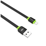 Ficha técnica e caractérísticas do produto Cabo USB X Lightning 1.0M - Preto/Verde - CB-110BK - C3Tech