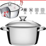 Caçarola Inox Avulsa Fundo Triplo Vidro 16cm 1,5l Tramontina