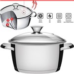 Ficha técnica e caractérísticas do produto Caçarola Inox Avulsa Fundo Triplo Vidro 18cm 2,2l Tramontina